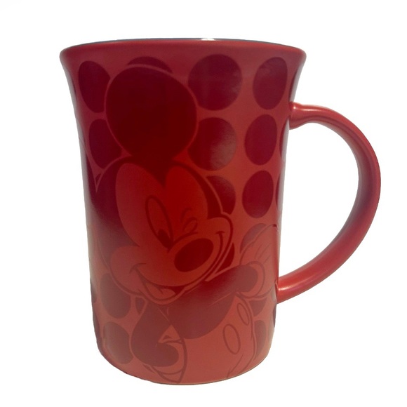 Walt Disney World Mickey Mouse Mug Red Blue Interior Ceramic Authentic Parks Cup - Picture 3 of 10